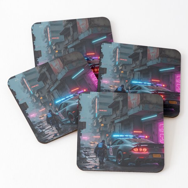 Item preview, A Masterpiece of Cyberpunk Dystopia: The Policed Urban Ghetto designed and sold by ViralVibeLab.