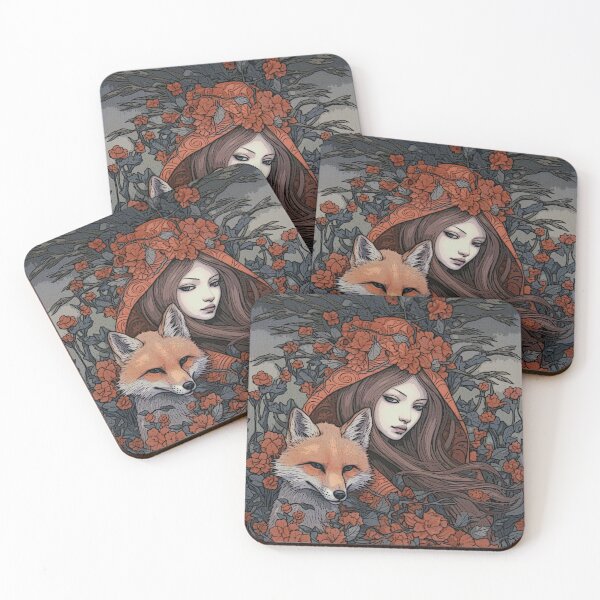 Item preview, Girl with a fox  designed and sold by Jacalope Hunter. .
