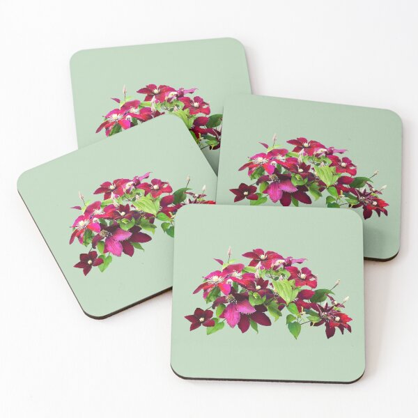Item preview, Magenta Clematis With Vine designed and sold by Susan Savad.