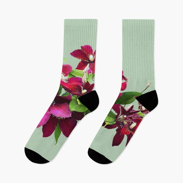 Item preview, Magenta Clematis With Vine designed and sold by Susan Savad.