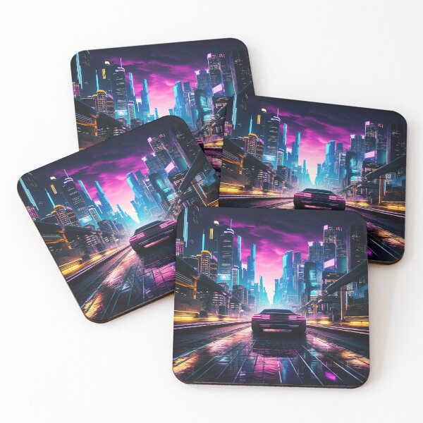 Item preview, a night drive through a synthwave designed and sold by artyficial-.