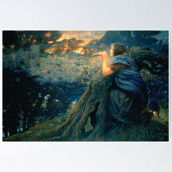 Item preview, Twilight Fantasy - Edward Robert Hughes R.W.S. designed and sold by forgottenbeauty.