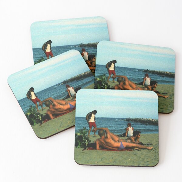 Item preview, Purple Speedo Man at The Beach designed and sold by pilev.