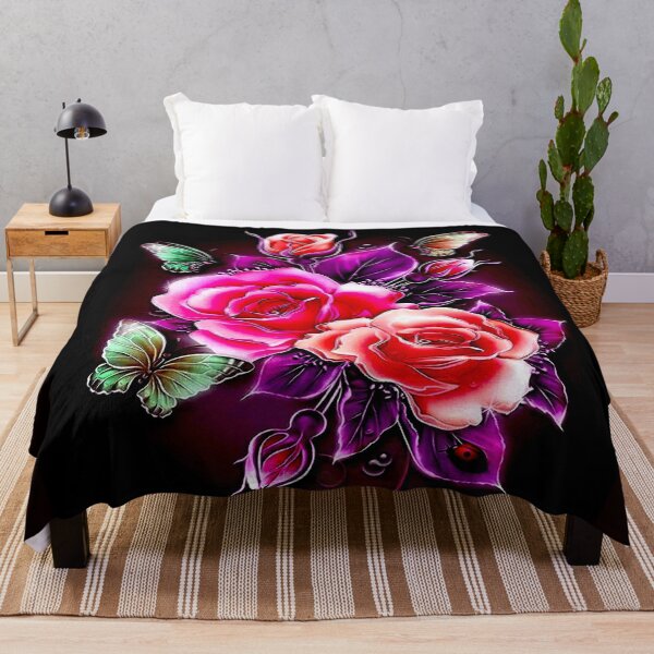 Item preview, ROSES and BUTTERFLIES : Beautiful Flower Print designed and sold by posterbobs.