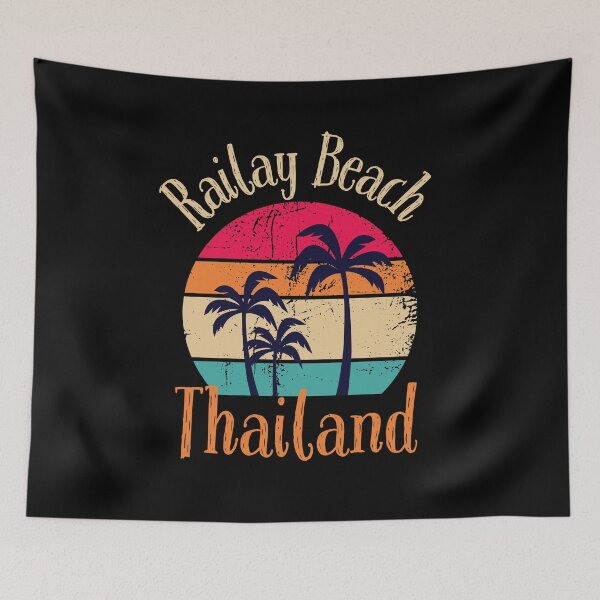 Item preview, Railay Beach Thailand Vintage Sunset Design designed and sold by RektRepublic.