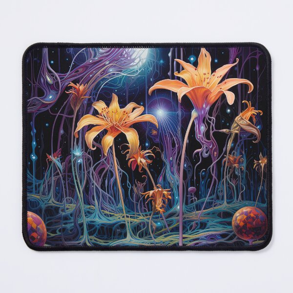 Item preview, Alien flora blooms in vibrant hues designed and sold by artyficial-.