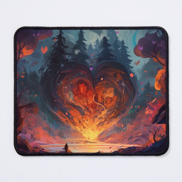 Item preview, Heart of darkness cartoon design landscape fantasy designed and sold by artyficial-.