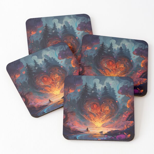 Item preview, Heart of darkness cartoon design landscape fantasy designed and sold by artyficial-.