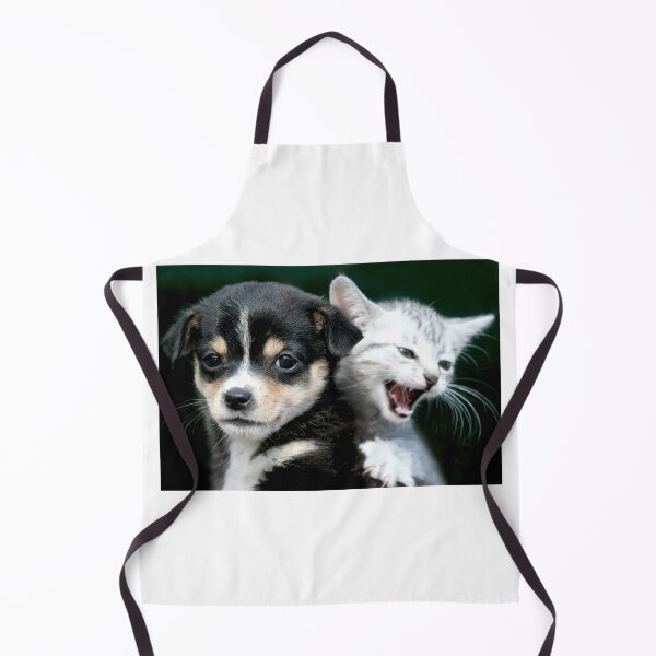 Item preview, Portrait of cute puppy and kitten designed and sold by olena2552.