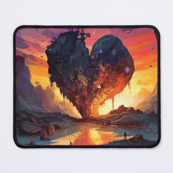 Item preview, Heart of darkness cartoon design landscape designed and sold by artyficial-.
