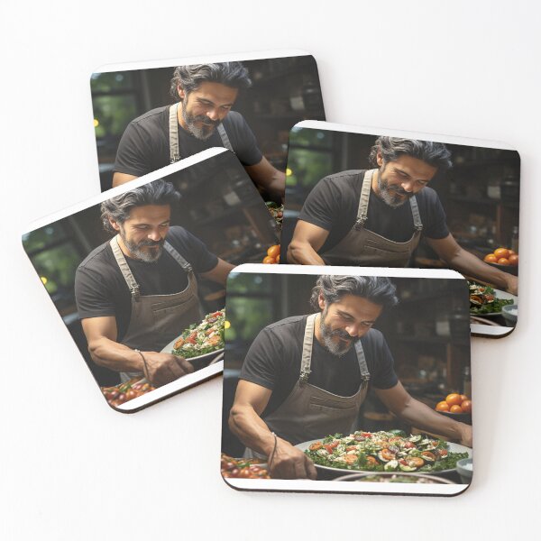 Item preview, Food Stylist Spreading Culinary Masterpiece designed and sold by TheBrainArt.
