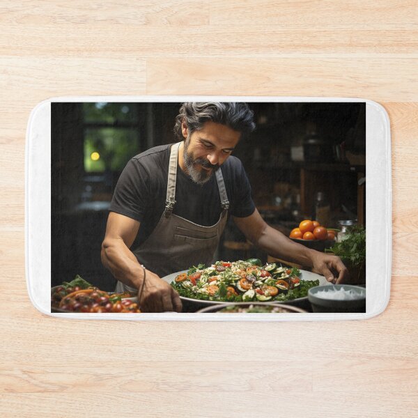 Item preview, Food Stylist Spreading Culinary Masterpiece designed and sold by TheBrainArt.