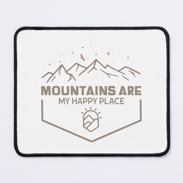Item preview, Mountains Are My Happy Place designed and sold by PurelyPrintable.