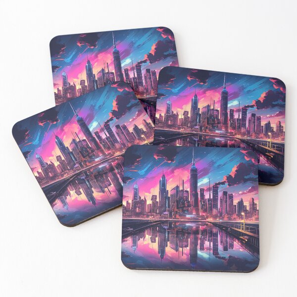 Item preview, standing at the edge of a retrowave city designed and sold by artyficial-.
