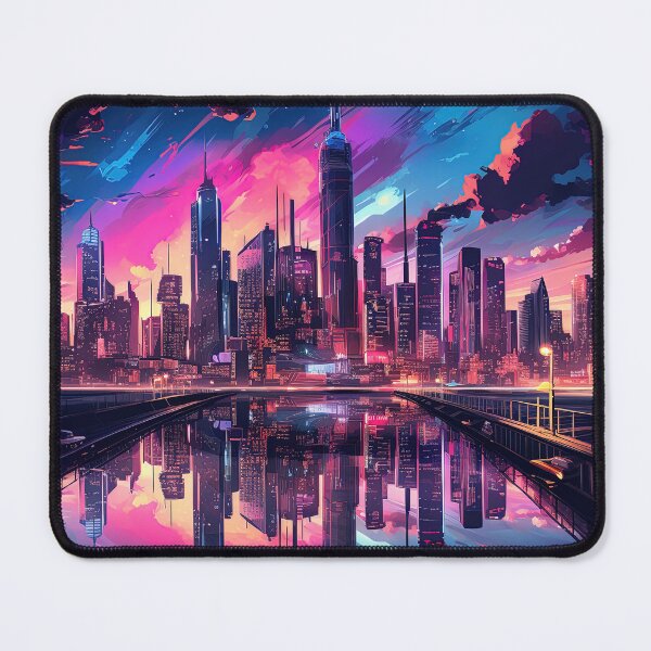 Item preview, standing at the edge of a retrowave city designed and sold by artyficial-.