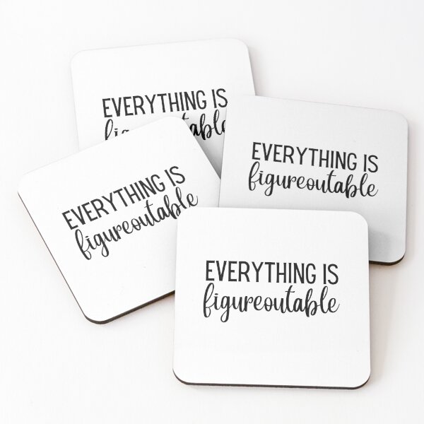 Item preview, Everything is Figureoutable | Motivation | Affirmation | Girl Boss designed and sold by ShoniwDesigns.