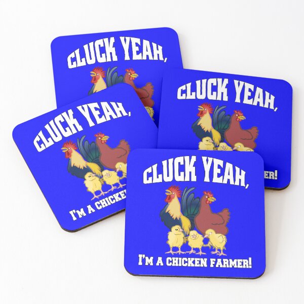 Item preview, Funny Chicken Farmer Humor Cluck Yeah, I'm A Chicken Farmer! designed and sold by fantasticdesign.