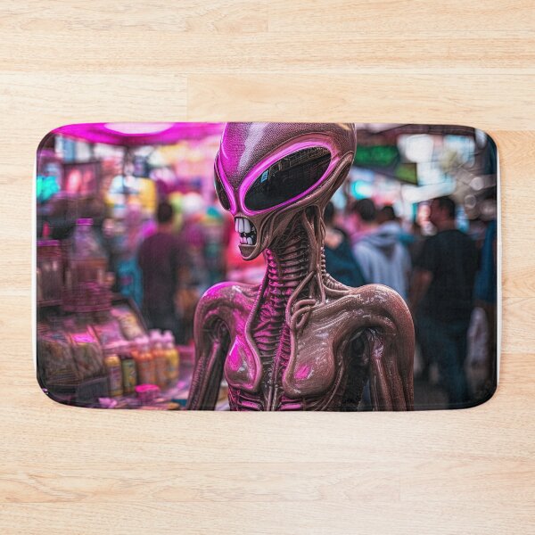 Item preview, synthwave alien descending back to the streets designed and sold by artyficial-.