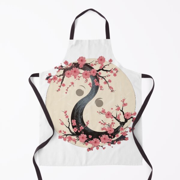 Item preview, Timeless Symbolism: Retro Sakura Yin and Yang Artwork designed and sold by NarwhalShop.