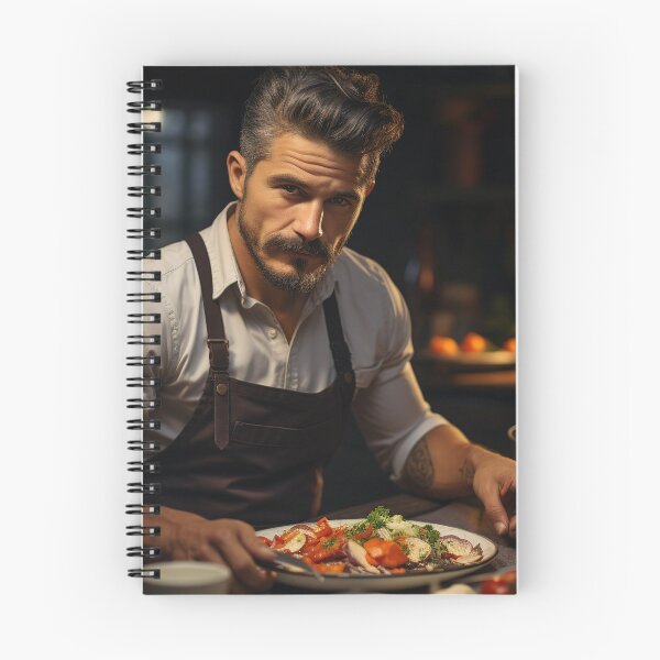 Item preview, Food Stylist Prepping Culinary Masterpiece designed and sold by TheBrainArt.