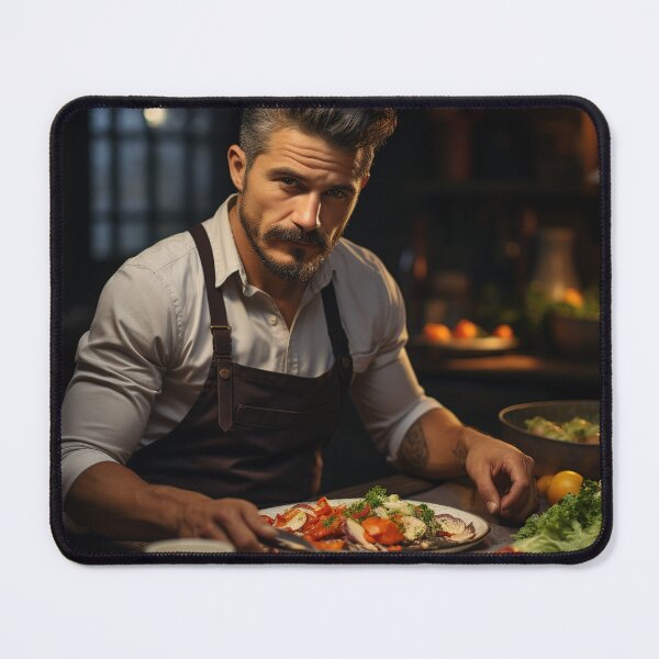 Item preview, Food Stylist Prepping Culinary Masterpiece designed and sold by TheBrainArt.