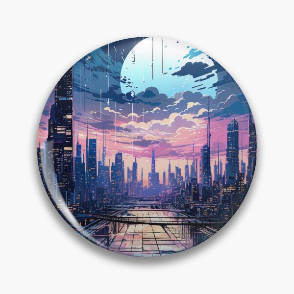 Item preview, synthwave In the distance towering megastructure designed and sold by artyficial-.