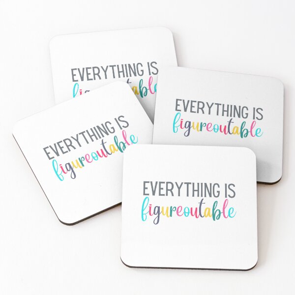 Item preview, Everything is Figureoutable | Motivation | Affirmation | Girl Boss designed and sold by ShoniwDesigns.