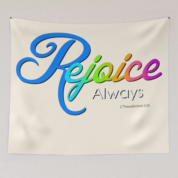 Item preview, Colorful Rejoice Always 1 Thessalonians Scripture  designed and sold by Alondra.