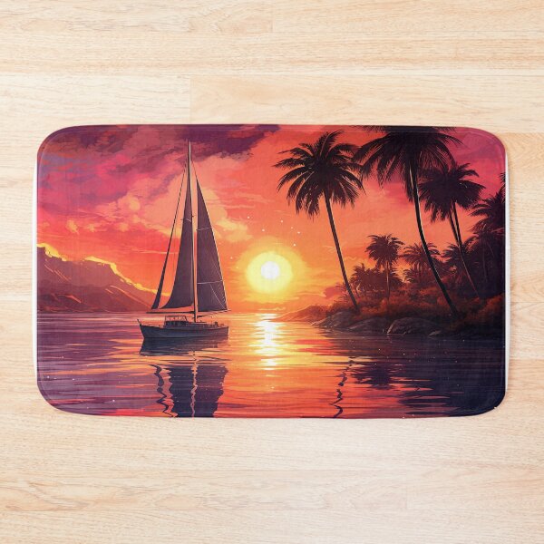 Item preview, synthwave Set sail at sunset as the golden hue designed and sold by artyficial-.
