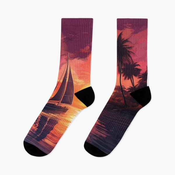Item preview, synthwave Set sail at sunset as the golden hue designed and sold by artyficial-.