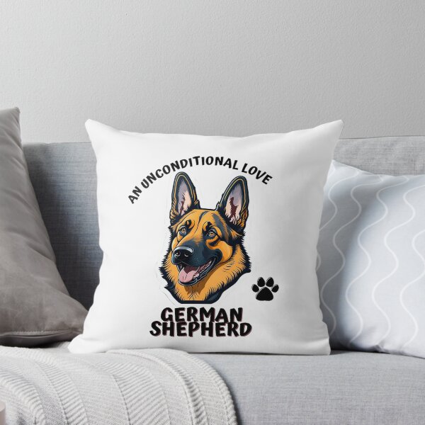Item preview, "Unwavering Loyalty: Illustration of a German Shepherd" designed and sold by Designsmaxi.