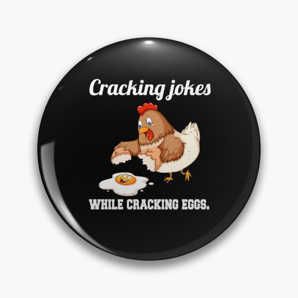 Item preview, Funny Chicken Farmer Humor Cracking Jokes While Cracking Eggs designed and sold by fantasticdesign.