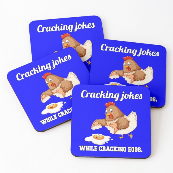 Item preview, Funny Chicken Farmer Humor Cracking Jokes While Cracking Eggs designed and sold by fantasticdesign.