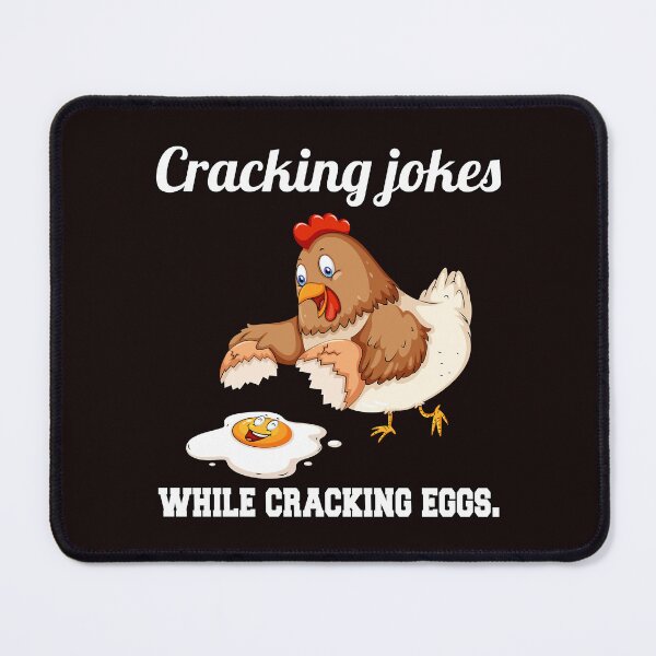 Item preview, Funny Chicken Farmer Humor Cracking Jokes While Cracking Eggs designed and sold by fantasticdesign.