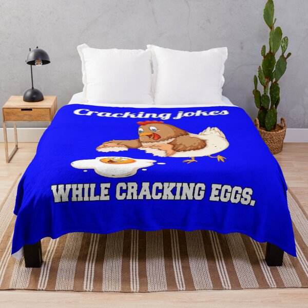 Item preview, Funny Chicken Farmer Humor Cracking Jokes While Cracking Eggs designed and sold by fantasticdesign.