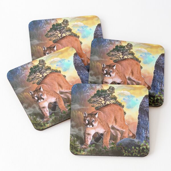 Item preview, The King of the Mountain (Cougar) designed and sold by Tripp Art Studio.