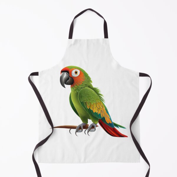 Item preview, A cheeky Parrot with green, red, yellow and blue feathers designed and sold by naturemenagerie.