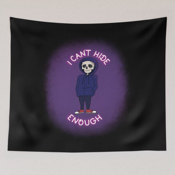 Item preview, I can’t hide enough sad skeleton - hot mulligan designed and sold by HaleighMade.