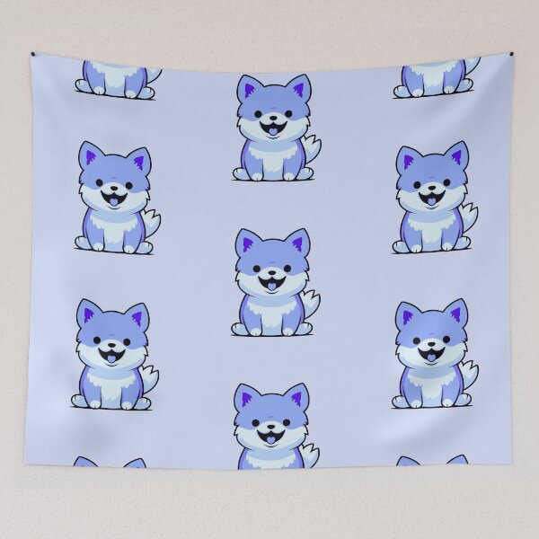 Item preview, Fluffy Cute Blue Shiba Inu designed and sold by Rauens.