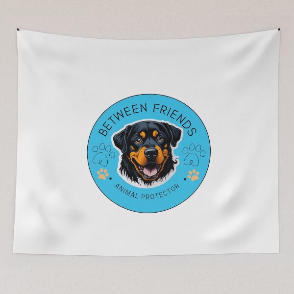 Item preview, "Friendly Firmness: Illustration of a Rottweiler" designed and sold by Designsmaxi.