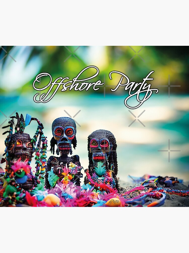 Thumbnail 2 of 2, Duvet Cover, Offshore Party designed and sold by dj-KIR.