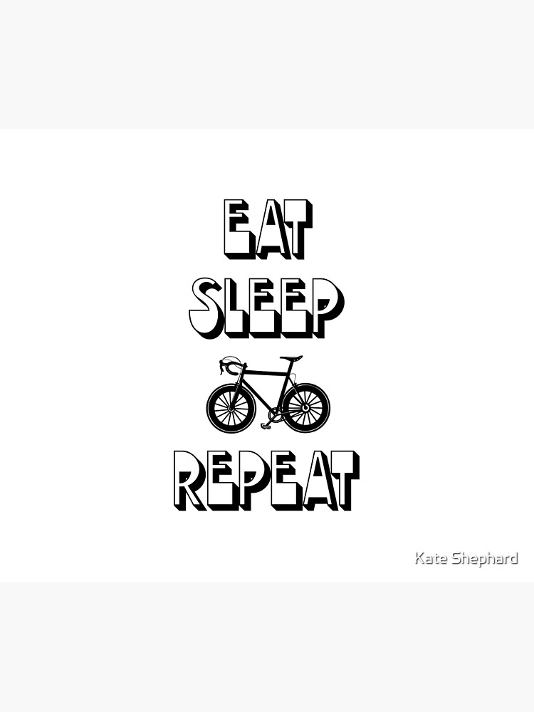 Housse De Couette Mangez Sleep Bike Repeat Funny Amusant Cycling Citation Vtt Bmx Vtt Par Kateshephard Redbubble