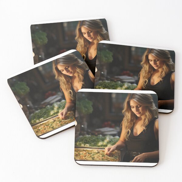 Item preview, Food Stylist Formulating Culinary Masterpiece designed and sold by TheBrainArt.