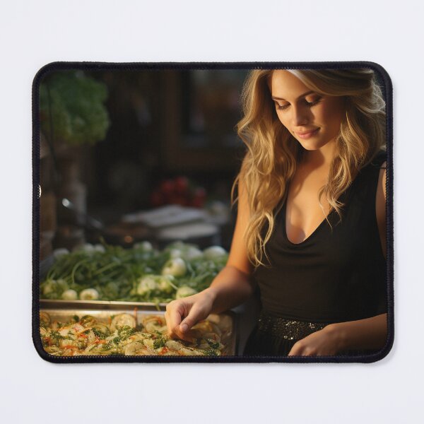 Item preview, Food Stylist Formulating Culinary Masterpiece designed and sold by TheBrainArt.