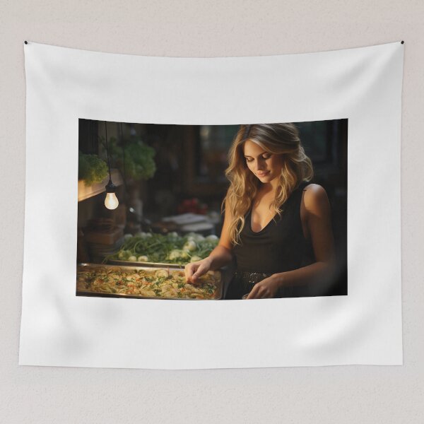 Item preview, Food Stylist Formulating Culinary Masterpiece designed and sold by TheBrainArt.