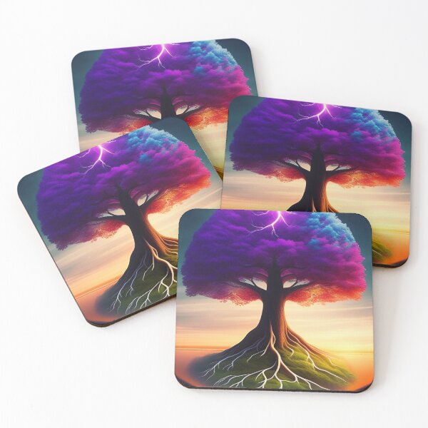 Item preview, Healthy Power Lightning Tree Roots Heart Fungi designed and sold by WhimsyRealm.