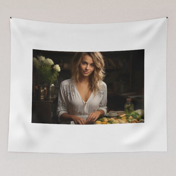 Item preview, Food Stylist Constructing Culinary Masterpiece designed and sold by TheBrainArt.