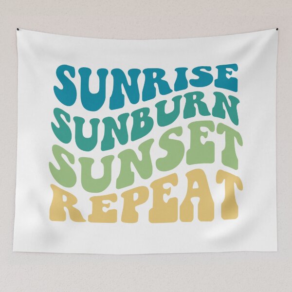 Item preview, Sunrise Sunburn Sunset Repeat designed and sold by TheLemonBox.