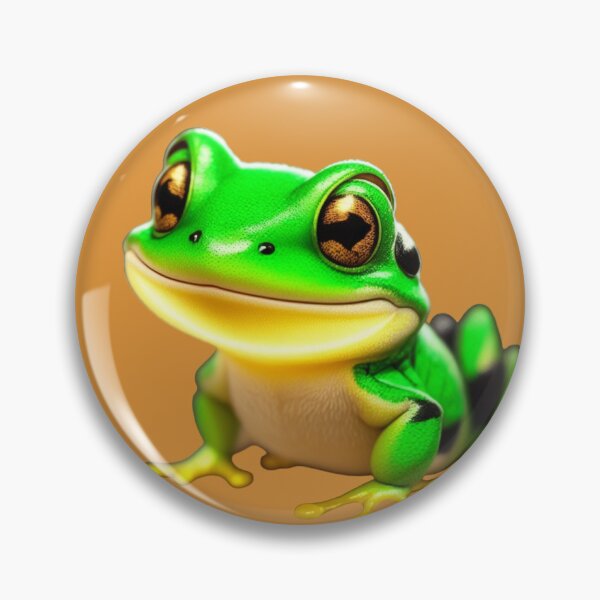 Item preview, Hyperrealistic Cute Green Tree Frog Digital Art Design designed and sold by EcstaticArt.