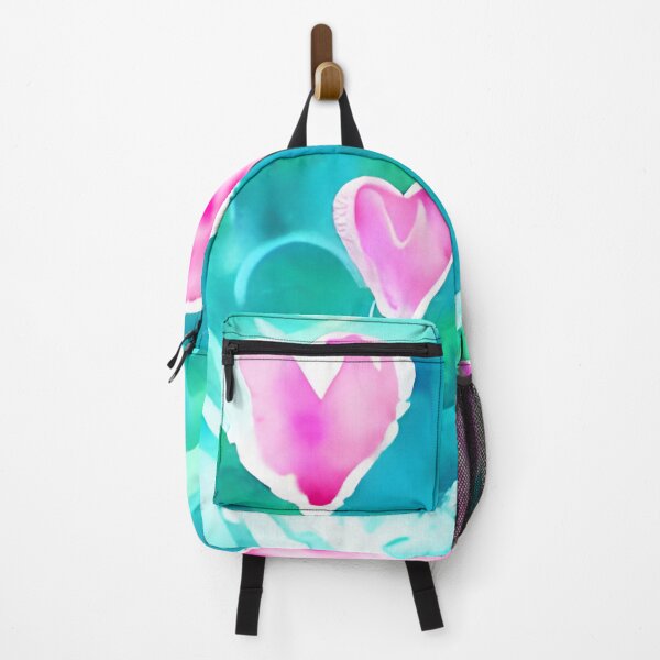 Item preview, Melting Hearts: Pink, Blue, and Teal Watercolored Inspired Print - New Original and Unique Art designed and sold by Bridie  OBrien.
